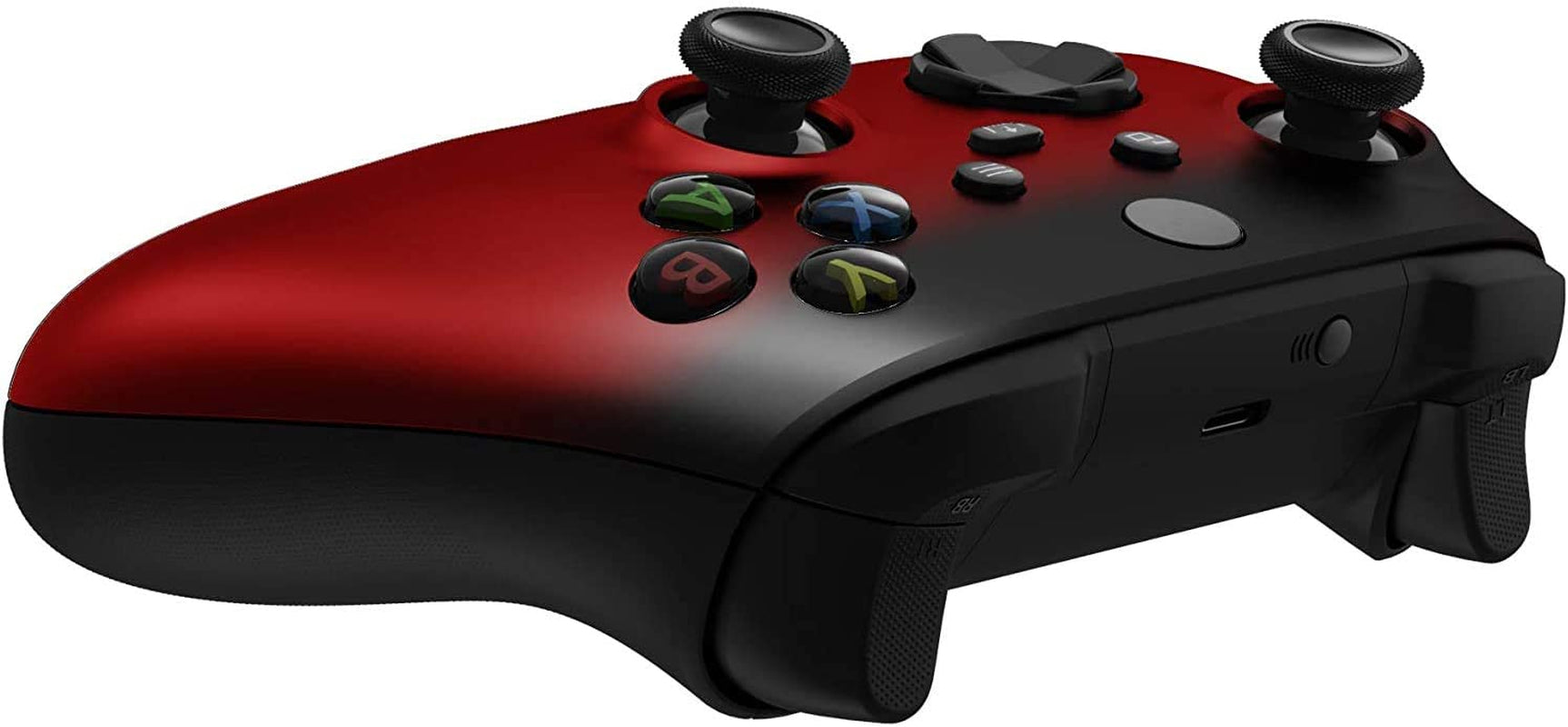 Wireless Controller for Microsoft Xbox Series X/S & Xbox One - Custom Soft Touch Feel - Custom Xbox Series X/S Controller (X/S Red & Black Fade)